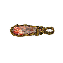 Load image into Gallery viewer, Right Side - Leopard Jasper Pendant Wrapped in Antique Bronze
