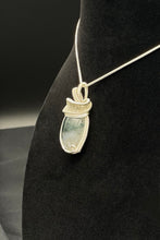 Load image into Gallery viewer, Right Side - Moss Agate Pendant Wrapped in Silver Wire
