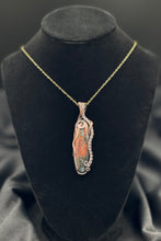 Load image into Gallery viewer, Sanora Sunset Pendant Wrapped in Antique Copper
