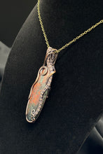 Load image into Gallery viewer, Right Side - Sanora Sunset Pendant Wrapped in Antique Copper

