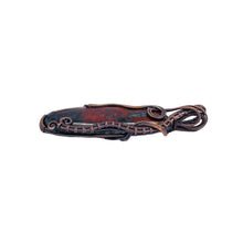 Load image into Gallery viewer, Right Side - Sanora Sunset Pendant Wrapped in Antique Copper
